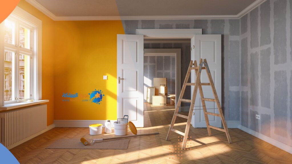 تنظيف المنزل بعد التجديد او الدهان